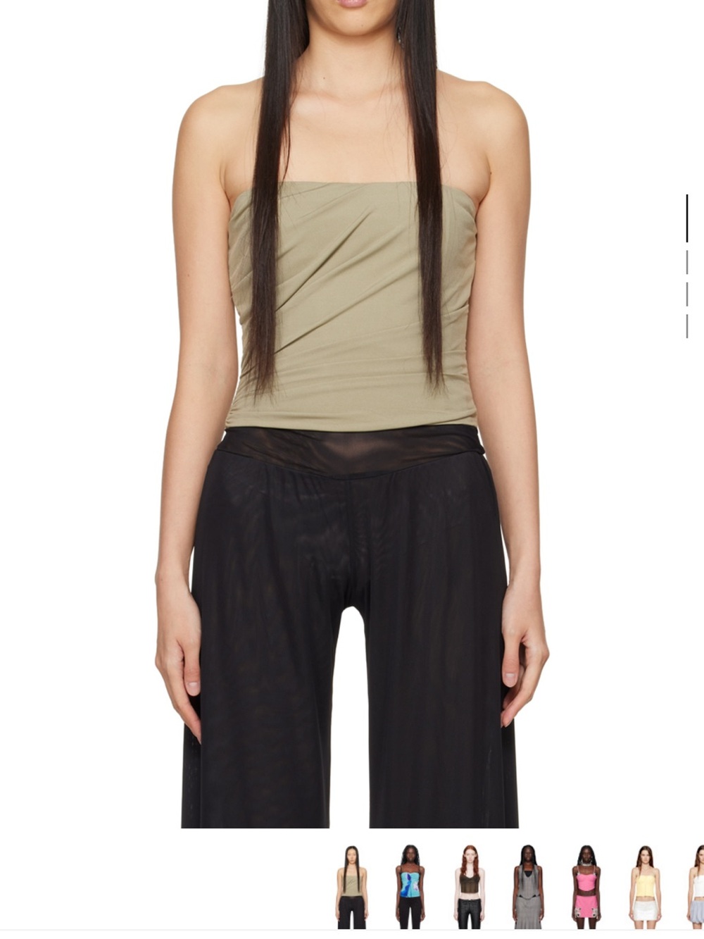 Miaou Khaki Corset XS